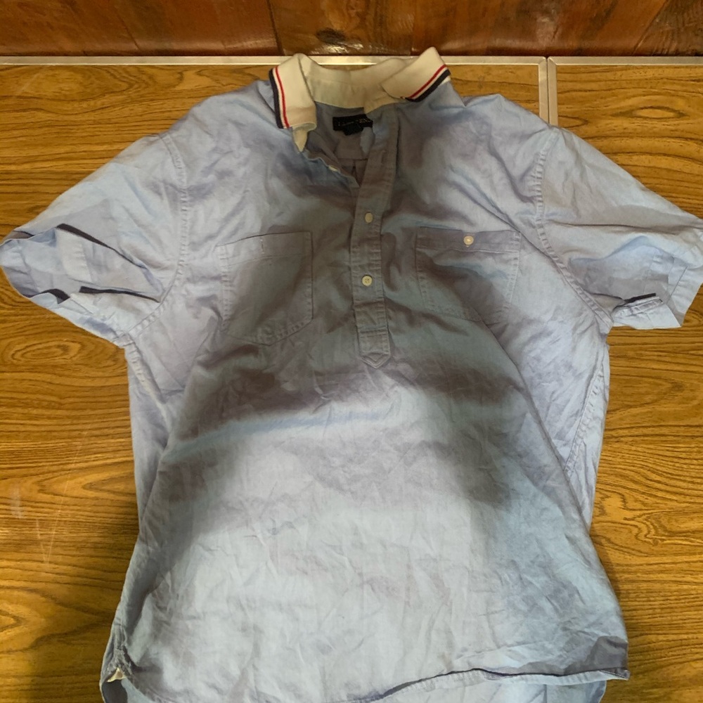 Vintage Lands end detailed dress shirt